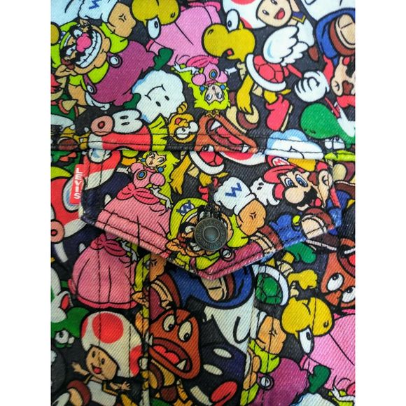 Levi x Super Mario Trucker Jacket Size XL Nintendo - Picture 7 of 11